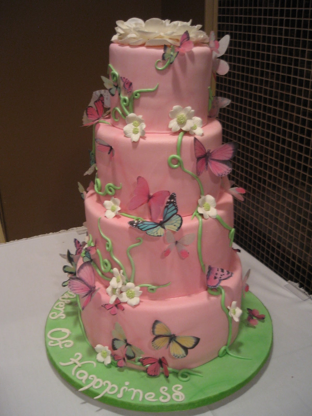 Butterfly Baby Shower Cake