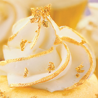 Cake with Edible Gold Leaf
