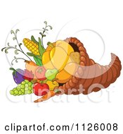 Cartoon Thanksgiving Horn of Plenty