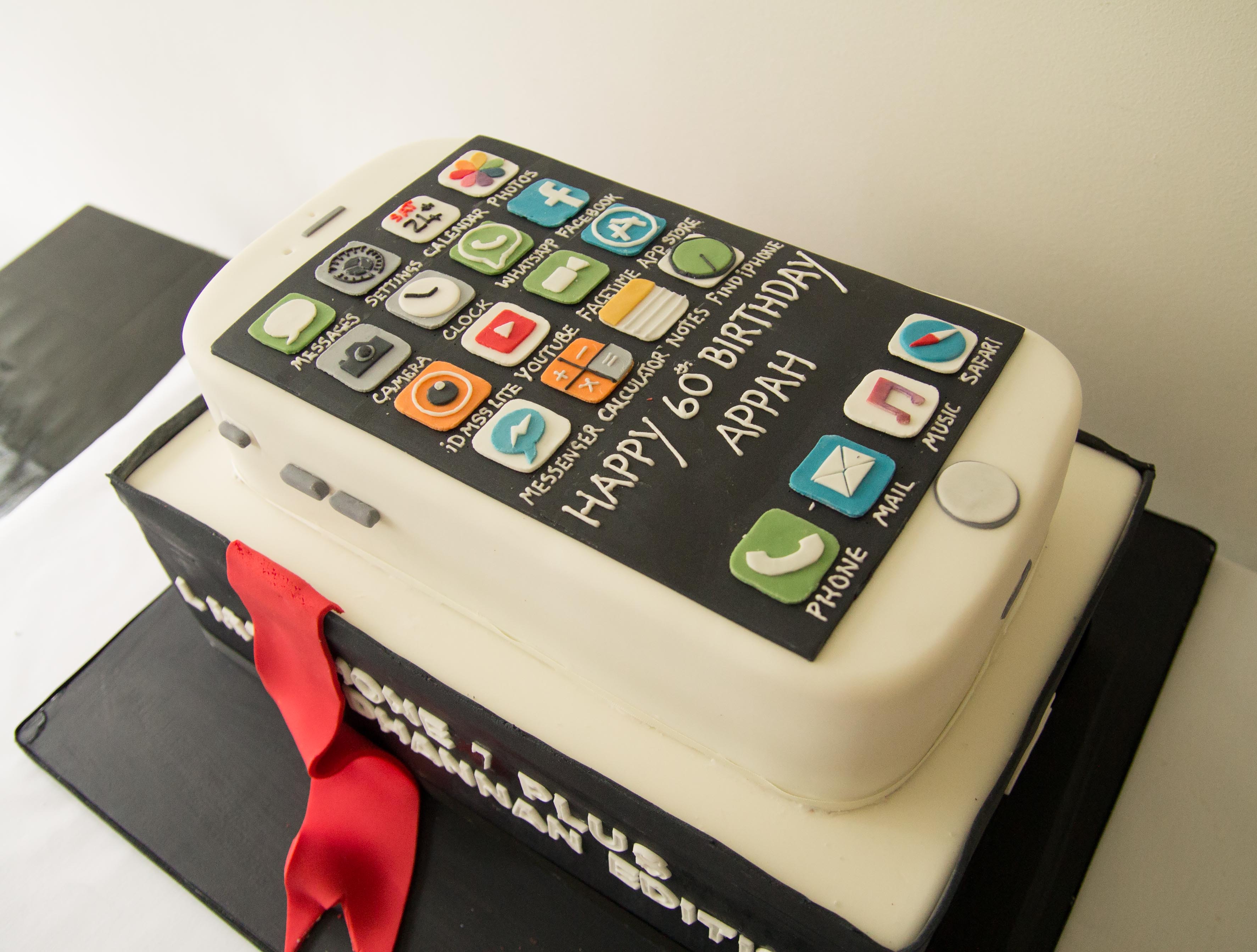 Cell Phone Birthday Cake