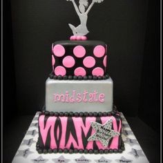 Cheerleading Birthday Cake Cheerleading Birthday Cake