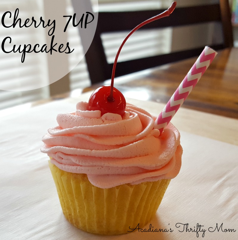 Cherry 7 Up Cupcakes