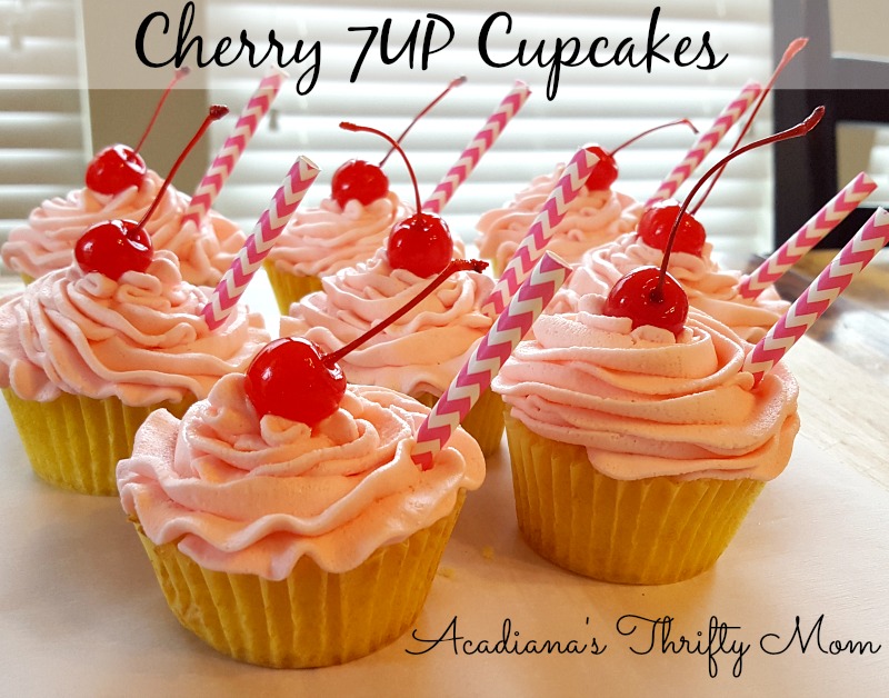 Cherry 7 Up Cupcakes