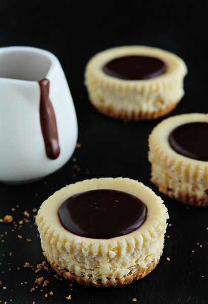 Chocolate Chip Cookie Dough Mini Cheesecakes