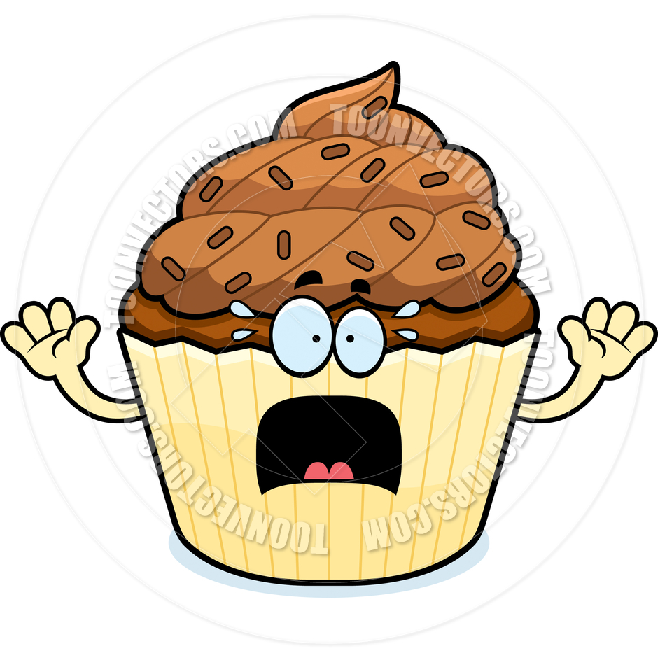 Chocolate Cupcake Cartoon