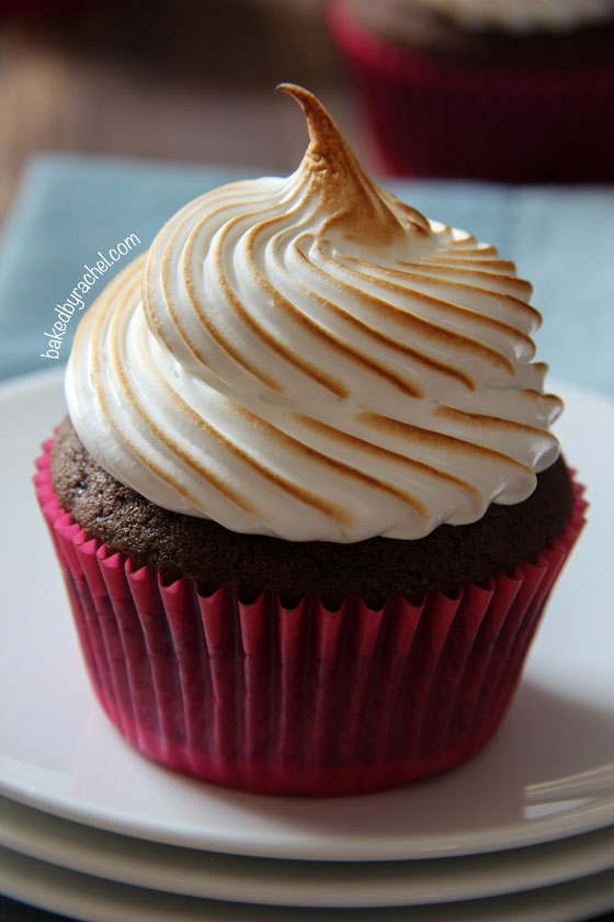 Chocolate Cupcakes with Marshmallow Frosting