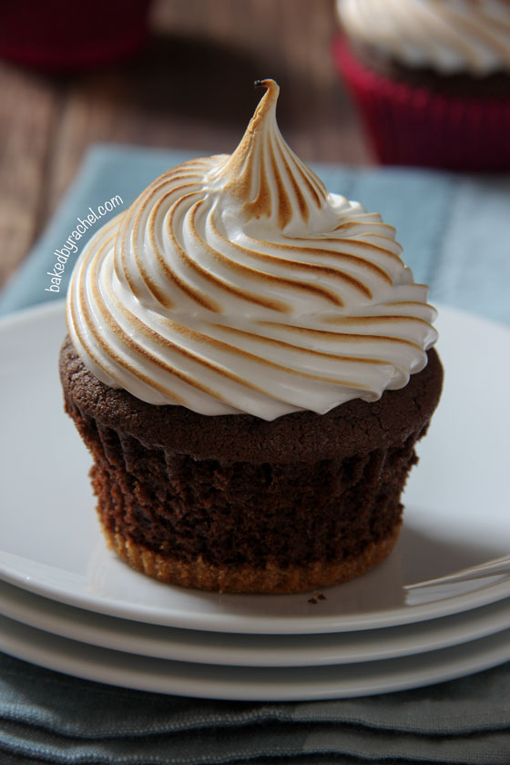 Chocolate Cupcakes with Marshmallow Frosting