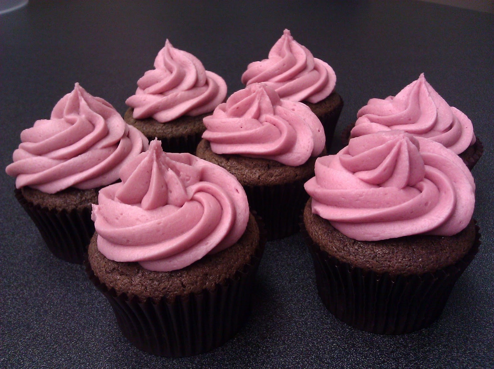 Chocolate Cupcakes with Raspberry Filling