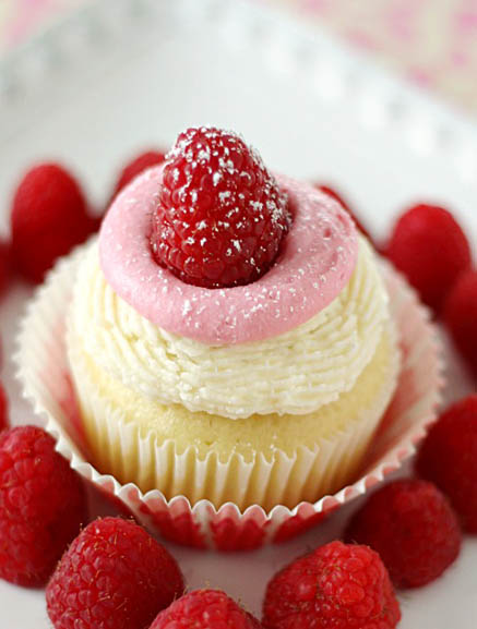 Chocolate Mousse Raspberry Cupcakes