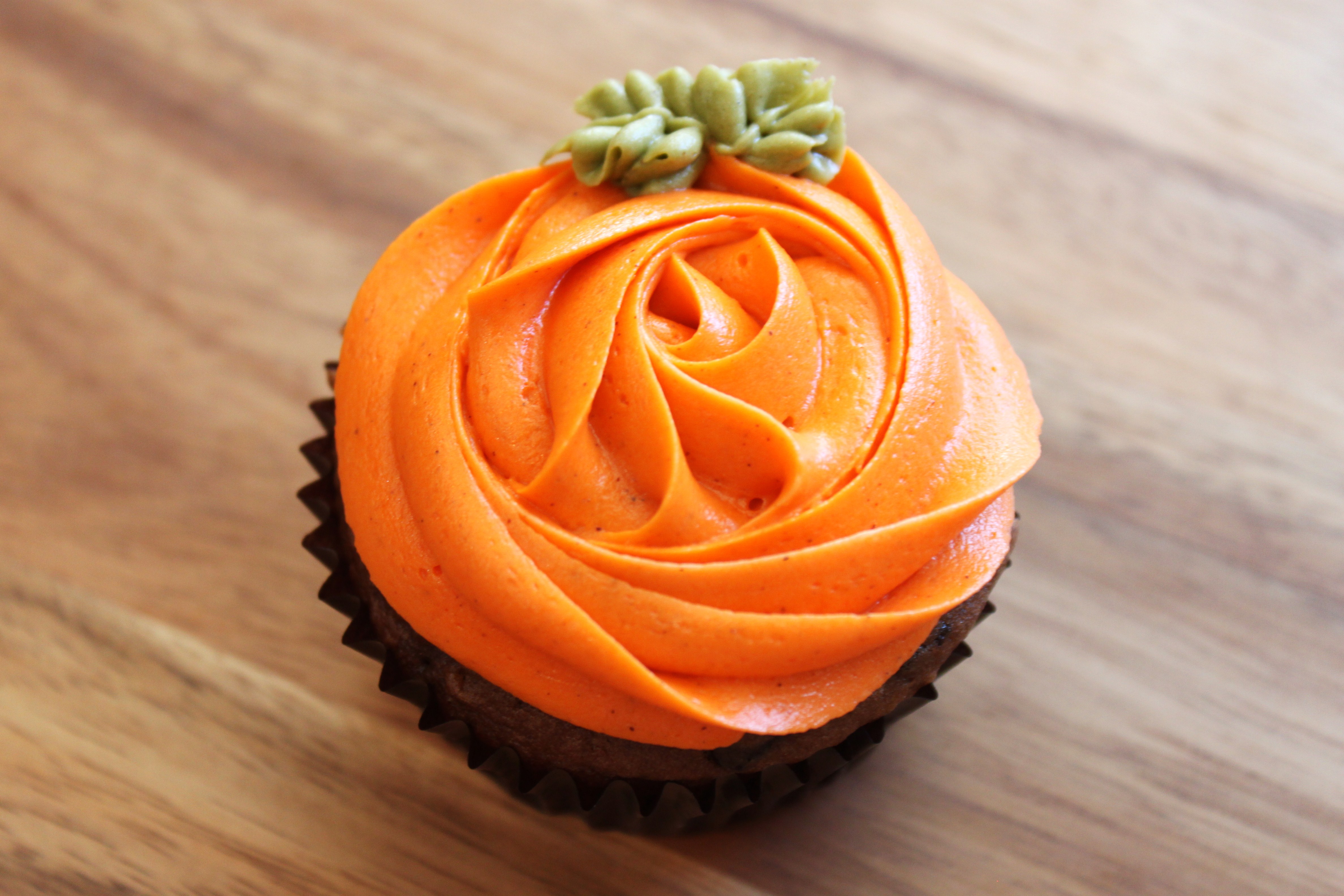 Chocolate Pumpkin Cupcakes