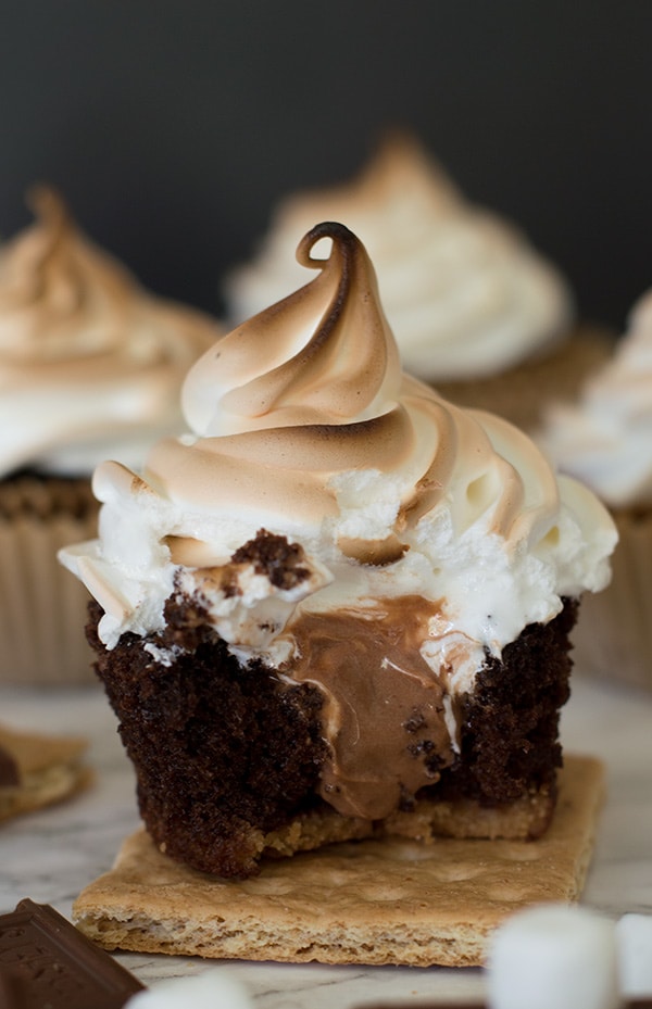 Chocolate S'mores Cupcakes Recipe Chocolate S'mores Cupcakes Recipe