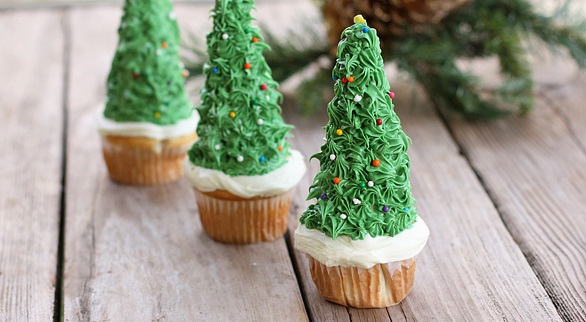 Christmas Tree Cupcakes