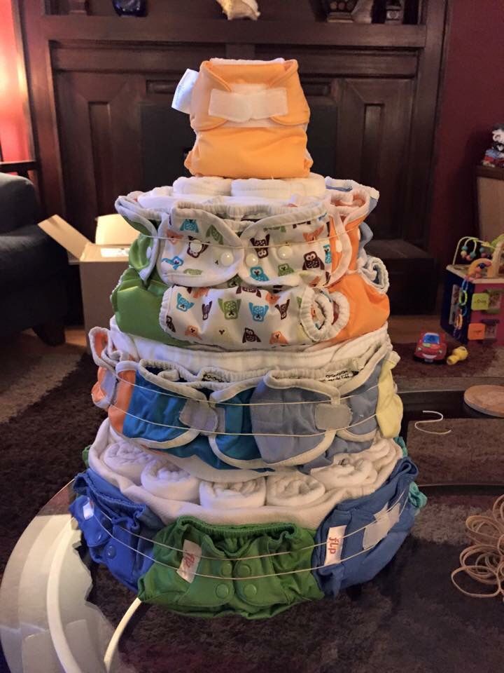 Cloth Diaper Cakes for Boys