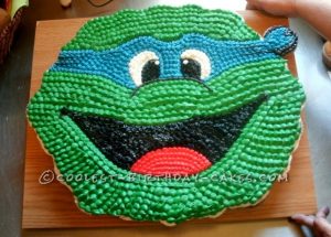Cool Ninja Turtle Cupcake Cake
