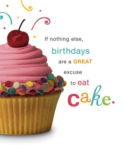 Cupcake Birthday Card Wishes
