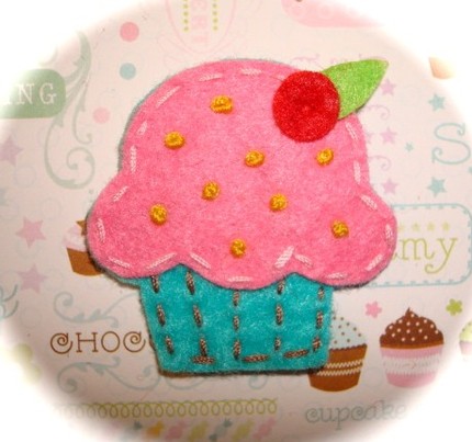 Cupcake with Sprinkles and Cherry Cupcake with Sprinkles and Cherry