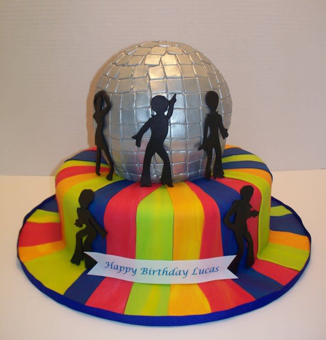 Disco Ball Birthday Cake