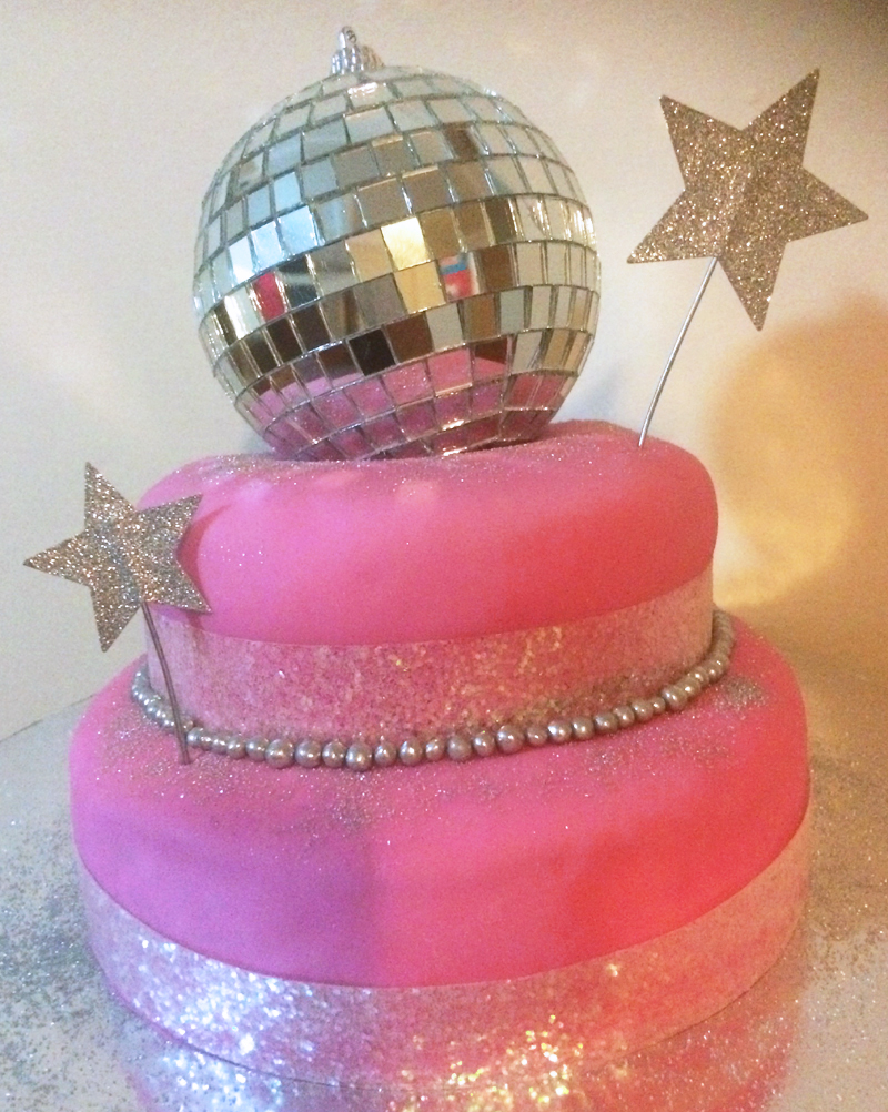 Disco Birthday Cake