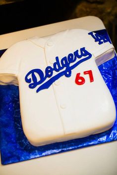 Dodger Baseball Cake Dodger Baseball Cake