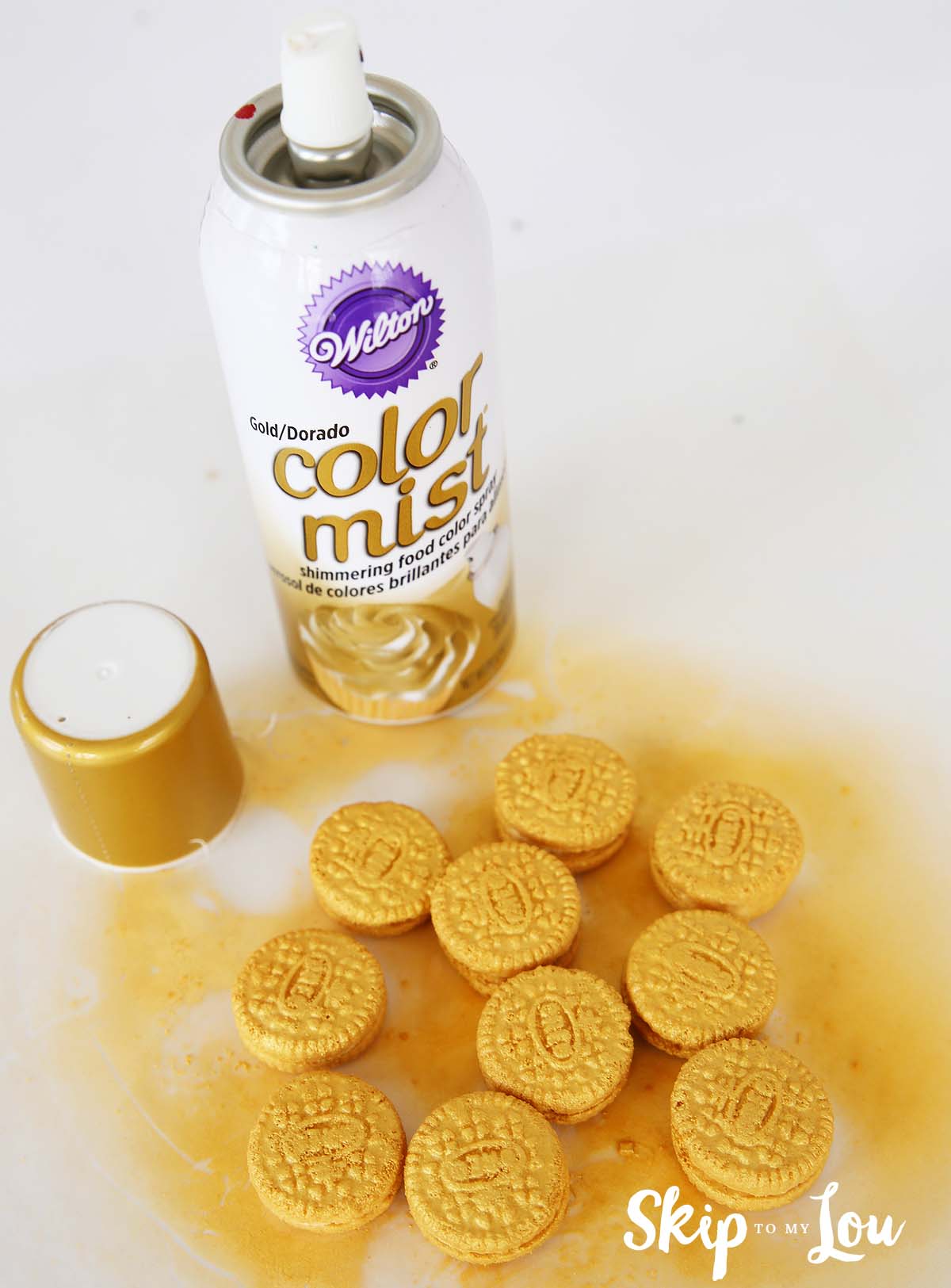 Edible Gold Spray Oreos