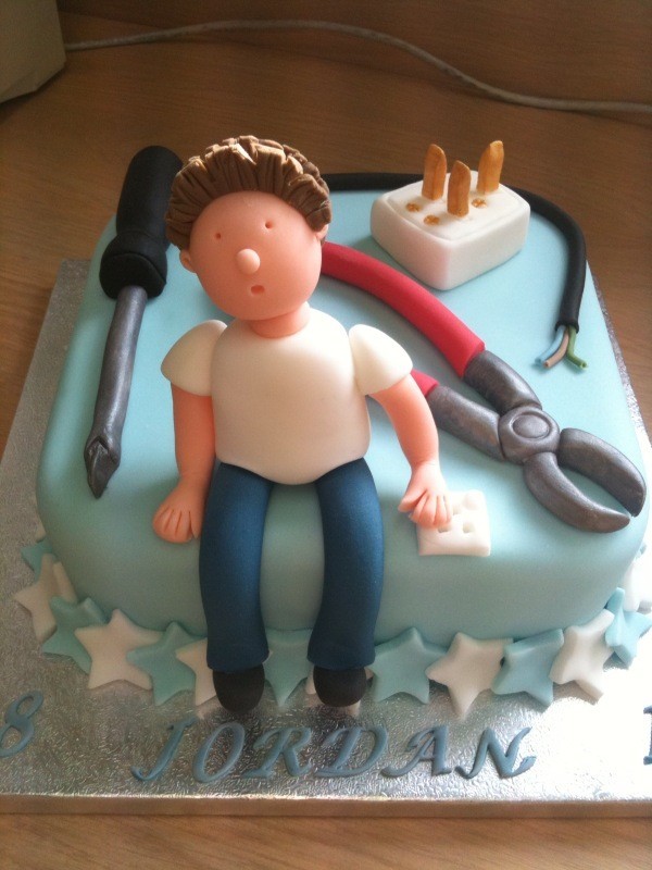 Electrician Themed Birthday Cake Electrician Themed Birthday Cake