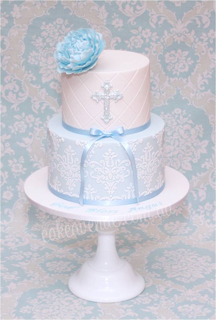 Elegant Christening Cakes for Boys Elegant Christening Cakes for Boys