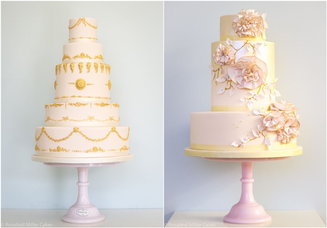 Elegant Wedding Cakes with Flowers