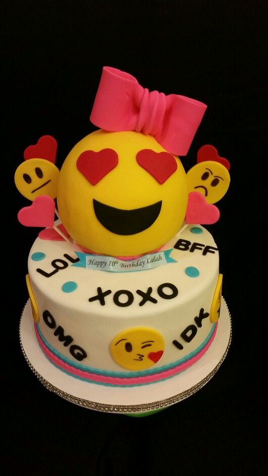 Emoji Birthday Cake
