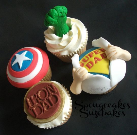Father's Day Cake and Cupcakes Father's Day Cake and Cupcakes
