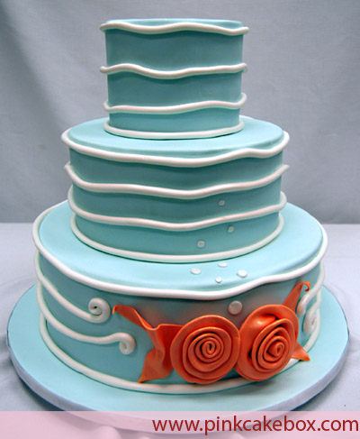 Fish-Themed Wedding Cake