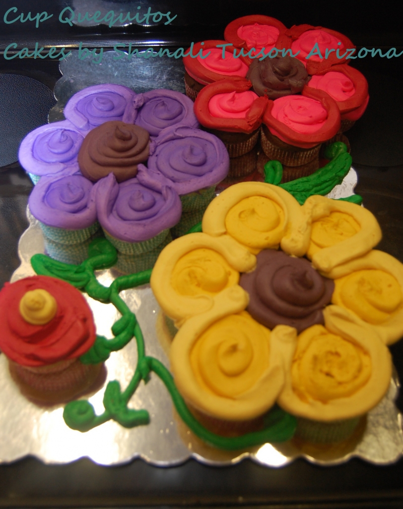 Flower Cupcake Cake Ideas