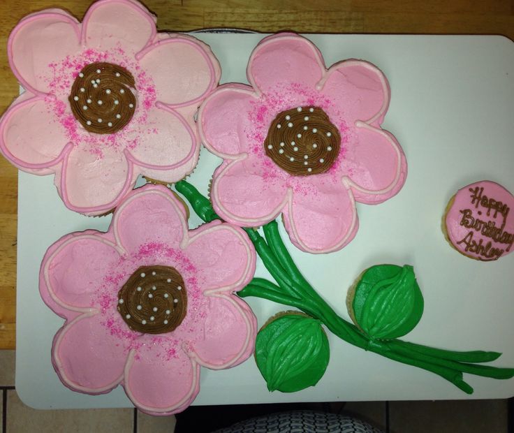 Flower Cupcake Cake Flower Cupcake Cake