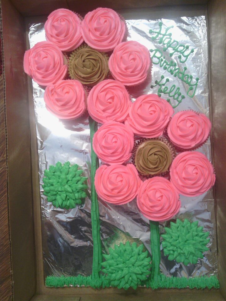 Flower Pull Apart Cupcake Cake Flower Pull Apart Cupcake Cake