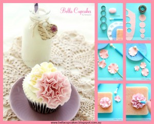 Fondant Flower Ruffle Cake Tutorial