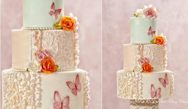 Fondant Wedding Cake Designs