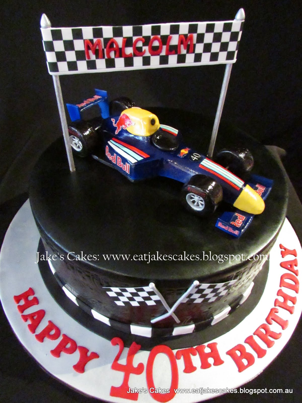 Formula 1 Racing Car Cake