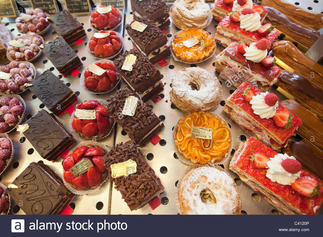 French Pastries in Paris France Foods