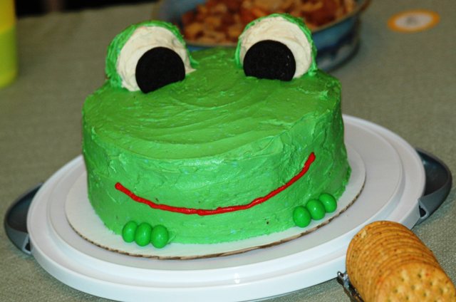 Frog Birthday Cake