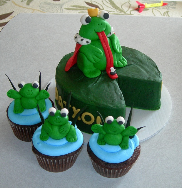 Frog Cupcake Cake