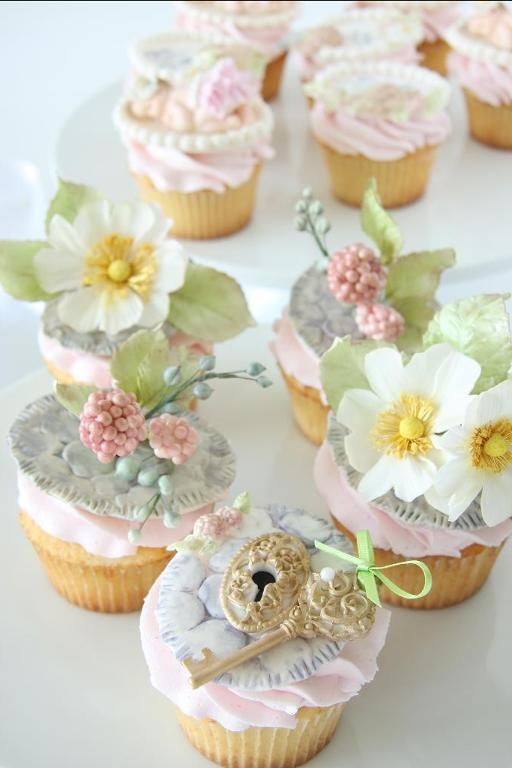 Garden Party Cupcake Idea