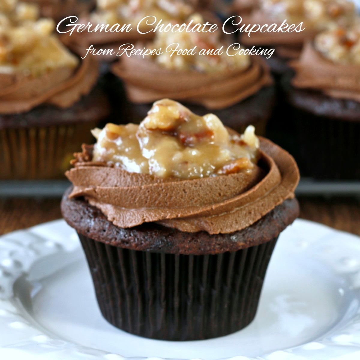 German Chocolate Cupcakes Recipe