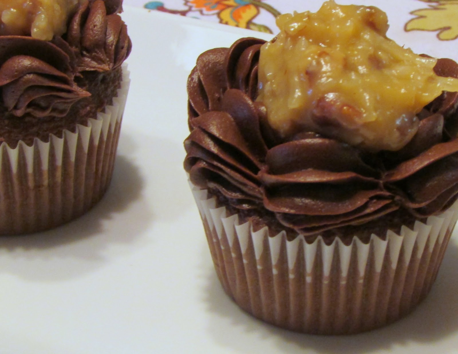 German Chocolate Cupcakes