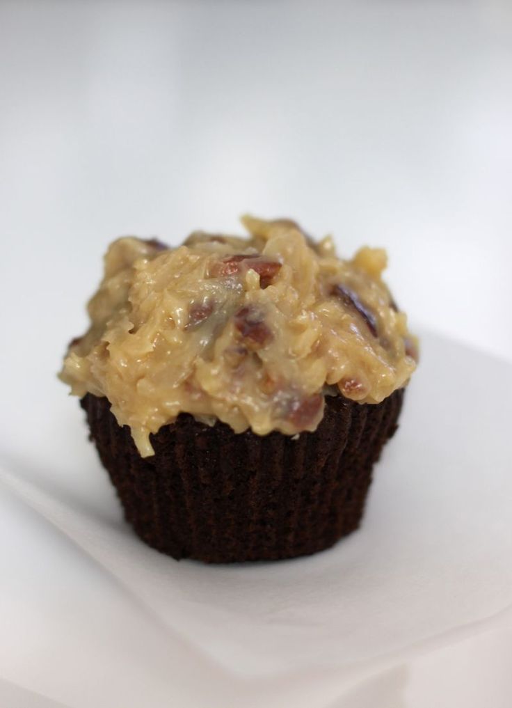 German Chocolate Cupcakes