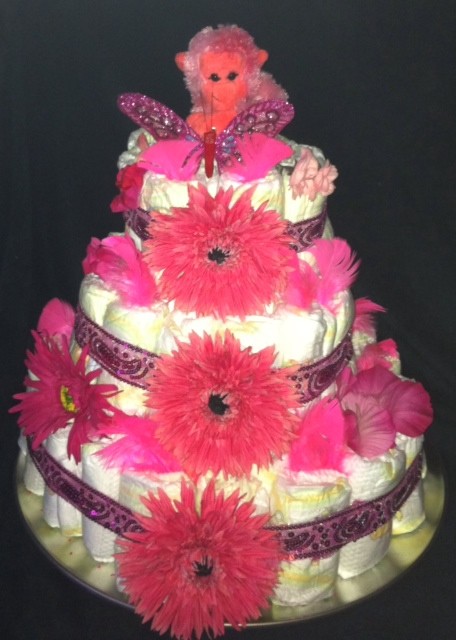 Girl Diaper Cake