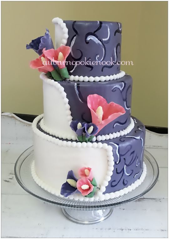 Half and Half Wedding Cake