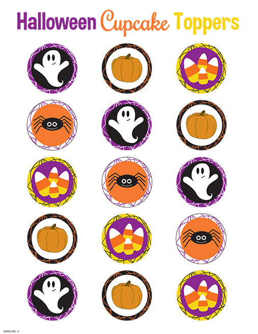 Halloween Cupcake Toppers