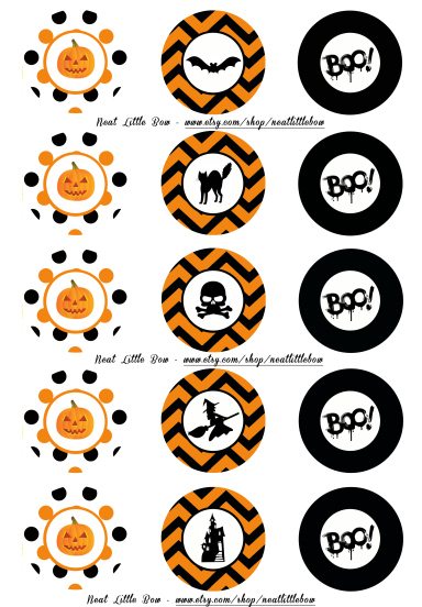 Halloween Cupcake Toppers