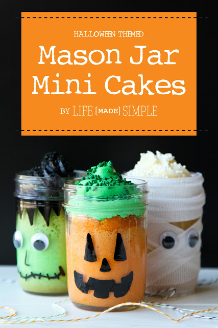 Halloween Mason Jar Cakes