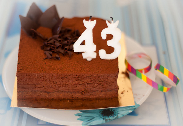 Happy 43 Birthday Cake