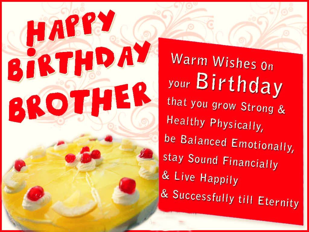 Happy Birthday Brother Wishes